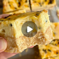 Passion Fruit Slice - easy baking