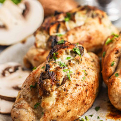 Mushroom Stuffed Chicken Breasts