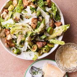 Roast Sprout Salad With Anchovies And Parmesan Georgina Hayden