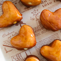 Creme Brûlée Heart Donuts