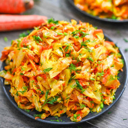 Quick Vegan Cabbage