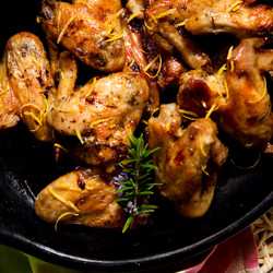 Lemon And Rosemary Roasted Chicken Wings