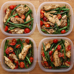 Weekday Meal-prep Pesto Chicken &amp; Veggies Recipe By Tasty