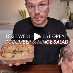 Cucumber Mince Chicken Salad