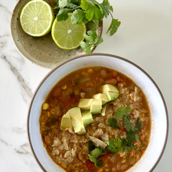 Red Lentil Tortilla Soup Recipe - Pamela Salzman