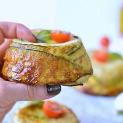 Crustless Zucchini Quiche With Pesto And Parmesan