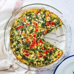 Crustless Quiche With Spinach