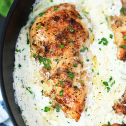 One Pan Creamy Parmesan Chicken