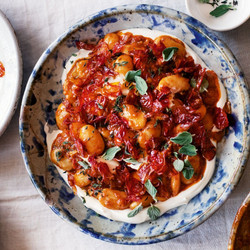 Butter Beans With Roasted Cherry Tomatoes