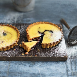 Damson Custard Tartlets