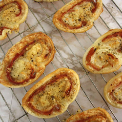 Ham And Cheese Palmiers apps  snacks canapes