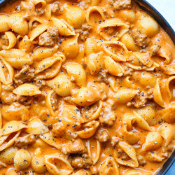 Laura’s Creamy Beef And Shells