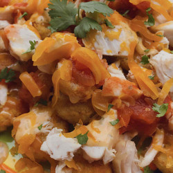 Air Fryer Buffalo Chicken Totchos