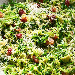 Shredded Carbonara Sprouts