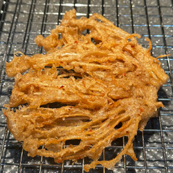 Fried Enoki Mushrooms