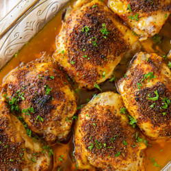 Baked Bone-in Chicken Thighs