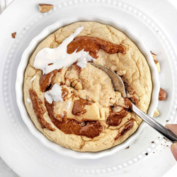 Cinnamon Protein Mug Cake - Fudgy, Healthy, Sugar Free!