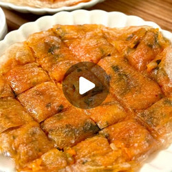 Crispy Kimchi Rice Paper Pancake