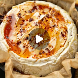 Hot Honey Baked Camembert