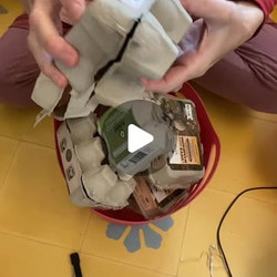 Papier-mâché Pulp From Recycled Egg Cartons
