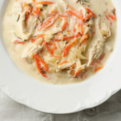 Avgolemono Greek Lemon Chicken &amp; Orzo Soup