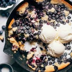 Blueberry Cream Cheese Cobbler