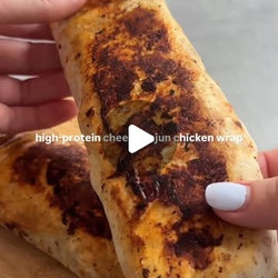 Cheesy Cajun Chicken Wrap