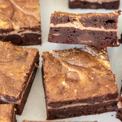Dirty Chai Cheesecake Brownies