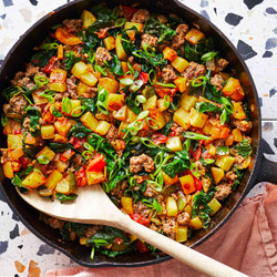Ground Turkey &amp; Potatoes Skillet