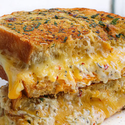 Sami’s Secret Sammies: Creamy Garlic Bread Grilled Cheese