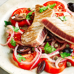 Tuna And Tomato Salad With Olives