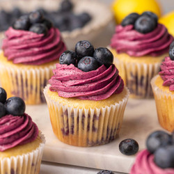 Vegan Lemon Blueberry Cupcakes
