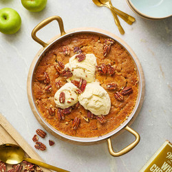 Self-saucing Apple, White Chocolate &amp; Butterscotch Pudding