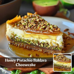 Baklava Pistachio Cheesecake