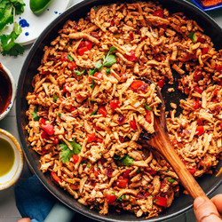 Smoky Shredded Tofu Taco “meat”