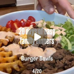 Burger Bowls