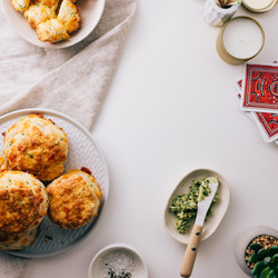 Extra Flaky Sky High Cheddar Scallion Biscuits · I Am A Food Blog