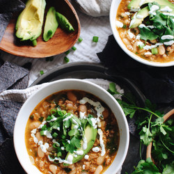 Short Cut Salsa Verde Turkey Soup