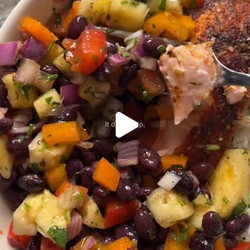 Pineapple Jerk Black Bean Salad