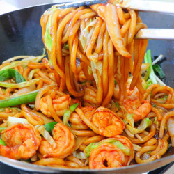 15-min Shrimp Udon Stir-fry Recipe