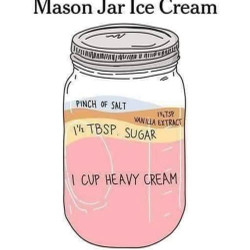 Mason Jar Ice Cream