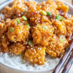 Crispy Honey Garlic Tofu