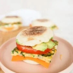 Meal Prep Breakfast Sandwiches With Turkey Sausage