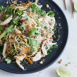Coconut-poached Thai Chicken Noodle Salad
