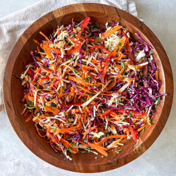 Asian Crunch Salad With Ginger Dressing (meal Prep)