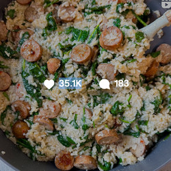 One-pot Chicken Sausage &amp; Rice