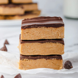 No Bake Peanut Butter Buckeye Bars