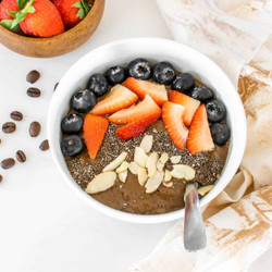 Instant Coffee Smoothie Bowl With Chia Seeds