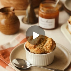 Caramelised Apple Scone Cobbler Pots