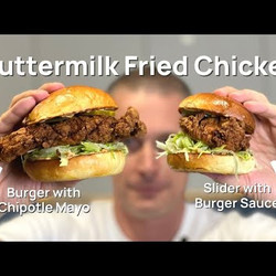Buttermilk Fried Chicken Burgers